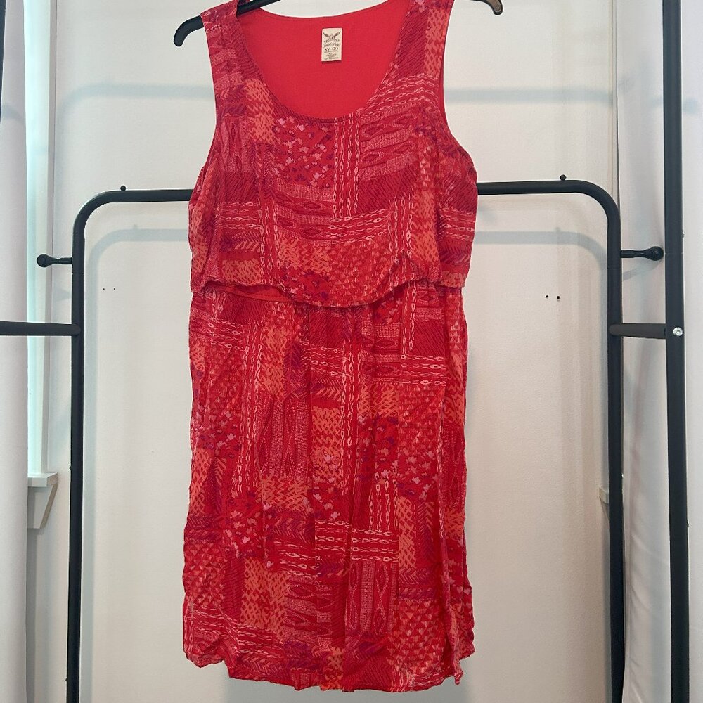 Red short dress